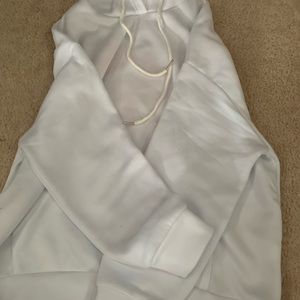 White and red hoodie
